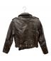 HARLEY-DAVIDSON (ハーレーダビッドソン) ホースハイド Dポケットライダースジャケット ブラウン サイズ:M：45000円