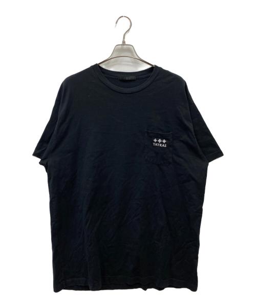 TATRAS（タトラス）TATRAS (タトラス) OCEANO ロゴプリント 半袖Tシャツ ブラック サイズ:Mの古着・服飾アイテム
