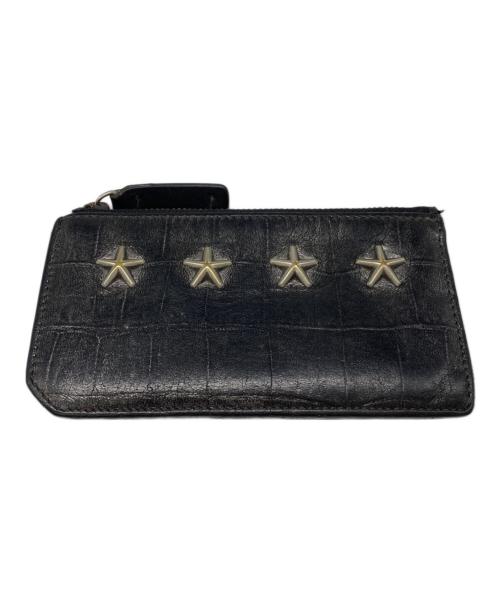 JIMMY CHOO（ジミーチュウ）JIMMY CHOO (ジミーチュウ) スタッズコインケース ブラックの古着・服飾アイテム
