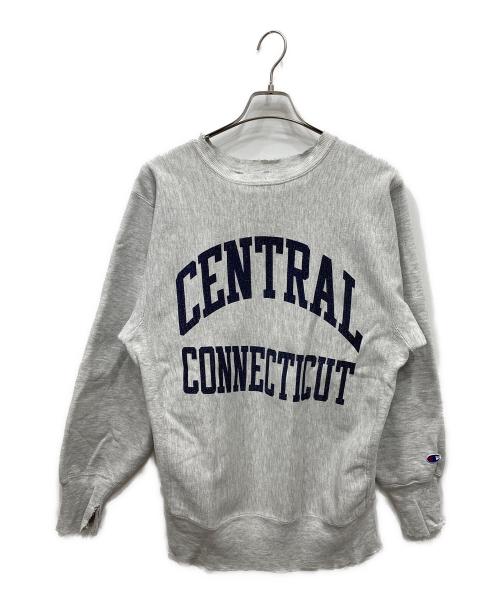 Champion REVERSE WEAVE（チャンピオン リバース ウィーブ）Champion REVERSE WEAVE (チャンピオン リバース ウィーブ) 90s カレッジロゴスウェット グレー サイズ:Lの古着・服飾アイテム