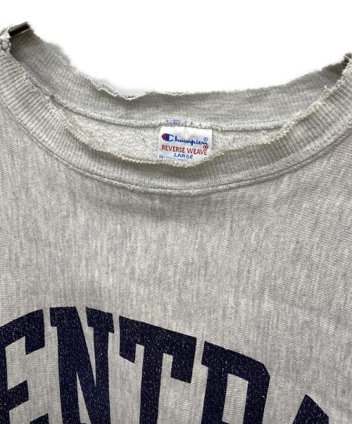 Champion REVERSE WEAVE（チャンピオン リバース ウィーブ）Champion REVERSE WEAVE (チャンピオン リバース ウィーブ) 90s カレッジロゴスウェット グレー サイズ:Lの古着・服飾アイテム