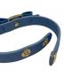 中古・古着 Salvatore Ferragamo (サルヴァトーレ フェラガモ) リボンレザーブレスレット ブルー：6000円