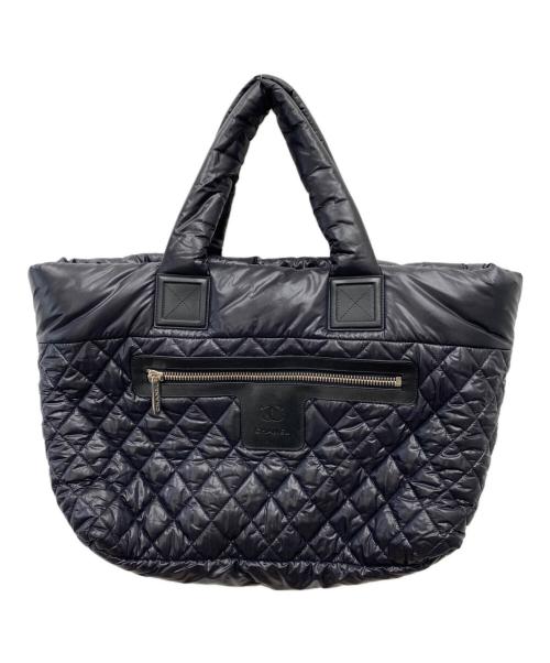 CHANEL（シャネル）CHANEL (シャネル) コココクーントートバッグMM キルティング パフバッグ ブラックの古着・服飾アイテム