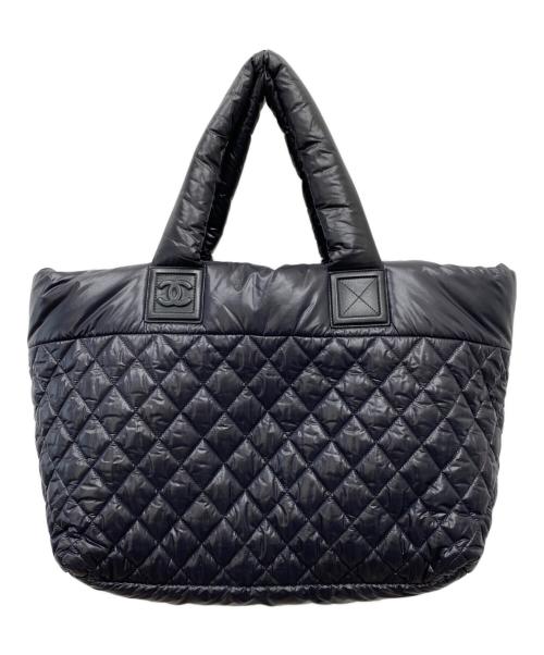 CHANEL（シャネル）CHANEL (シャネル) コココクーントートバッグMM キルティング パフバッグ ブラックの古着・服飾アイテム