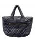 CHANEL（シャネル）の古着「コココクーントートバッグMM キルティング パフバッグ」｜ブラック