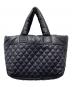 CHANEL (シャネル) コココクーントートバッグMM キルティング パフバッグ ブラック：170000円