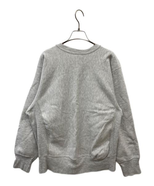 Champion REVERSE WEAVE（チャンピオン リバース ウィーブ）Champion REVERSE WEAVE (チャンピオン リバース ウィーブ) 80’s 2段プリント クルーネックスウェット グレー サイズ:XLの古着・服飾アイテム