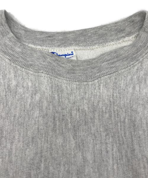 Champion REVERSE WEAVE（チャンピオン リバース ウィーブ）Champion REVERSE WEAVE (チャンピオン リバース ウィーブ) 80’s 2段プリント クルーネックスウェット グレー サイズ:XLの古着・服飾アイテム