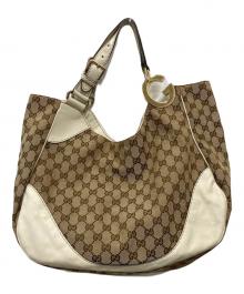 GUCCI（グッチ）の古着「GGキャンバス ショルダーバッグ」｜ベージュ
