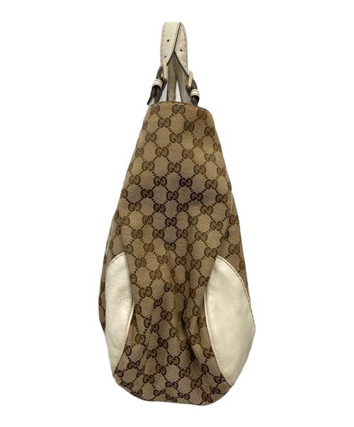 GUCCI（グッチ）GUCCI (グッチ) GGキャンバス ショルダーバッグ ベージュの古着・服飾アイテム