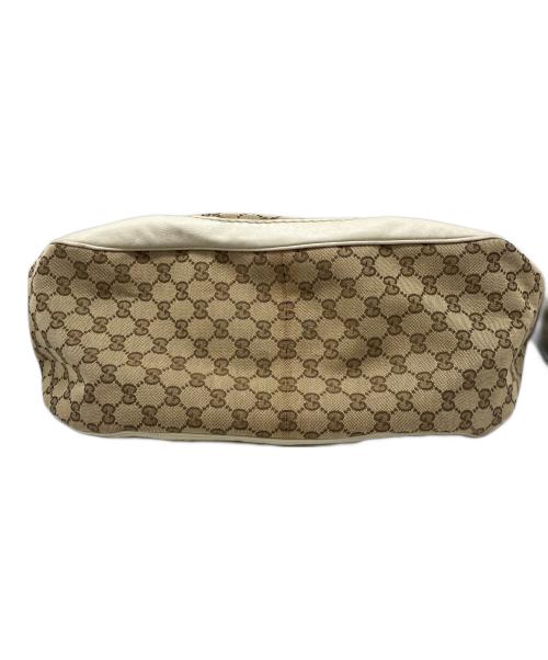 GUCCI（グッチ）GUCCI (グッチ) GGキャンバス ショルダーバッグ ベージュの古着・服飾アイテム