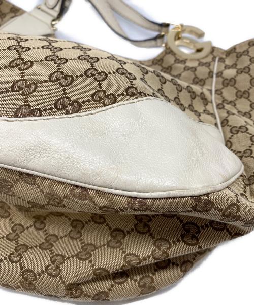 GUCCI（グッチ）GUCCI (グッチ) GGキャンバス ショルダーバッグ ベージュの古着・服飾アイテム