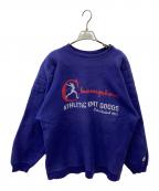 Champion REVERSE WEAVEチャンピオン リバース ウィーブ）の古着「90’sパッドクルーネックスウェット」｜ネイビー