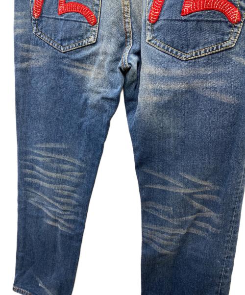 EVISU（エヴィス）EVISU (エヴィス) 赤カモメデニムパンツ インディゴ サイズ:W34の古着・服飾アイテム