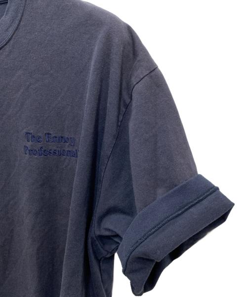 ENNOY（エンノイ）ENNOY (エンノイ) Short Sleeve Hem Rib Tee ネイビー サイズ:Lの古着・服飾アイテム