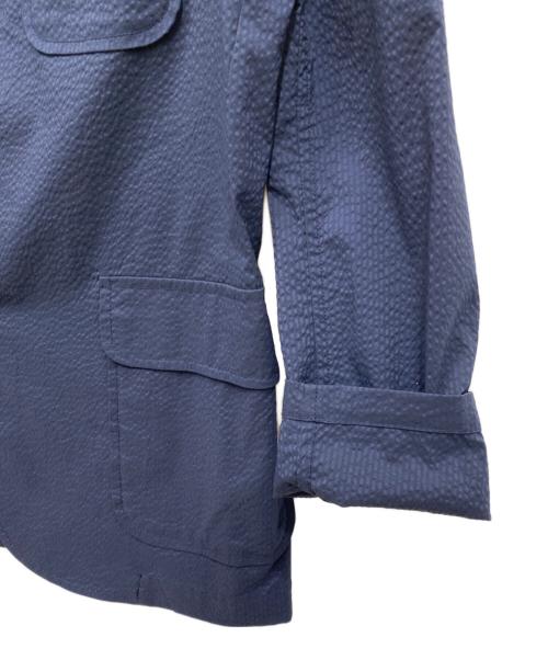 BEAMS PLUS（ビームスプラス）BEAMS PLUS (ビームスプラス) 3B Shirt Jacket COOLMAX (R) Seersucker ネイビー サイズ:Sの古着・服飾アイテム
