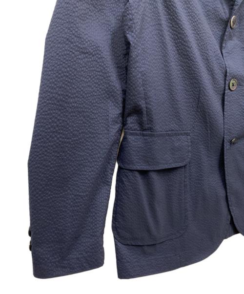 BEAMS PLUS（ビームスプラス）BEAMS PLUS (ビームスプラス) 3B Shirt Jacket COOLMAX (R) Seersucker ネイビー サイズ:Sの古着・服飾アイテム