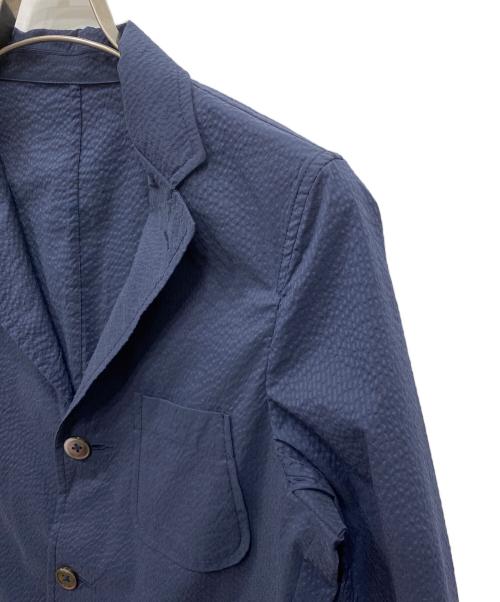 BEAMS PLUS（ビームスプラス）BEAMS PLUS (ビームスプラス) 3B Shirt Jacket COOLMAX (R) Seersucker ネイビー サイズ:Sの古着・服飾アイテム