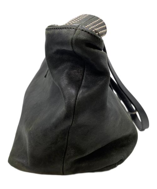 JIMMY CHOO（ジミーチュウ）JIMMY CHOO (ジミーチュウ) ピムリコ ナノスタッズ レザートートバッグ ブラックの古着・服飾アイテム