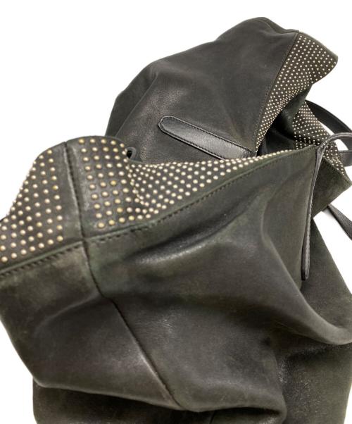 JIMMY CHOO（ジミーチュウ）JIMMY CHOO (ジミーチュウ) ピムリコ ナノスタッズ レザートートバッグ ブラックの古着・服飾アイテム