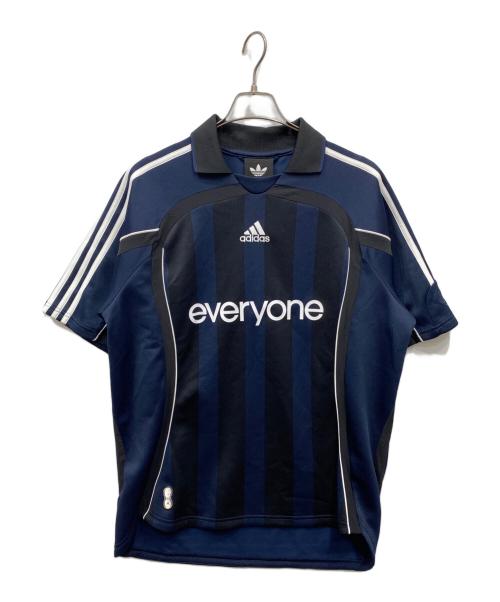 adidas（アディダス）adidas (アディダス) everyone (エブリワン) ゲームシャツ ネイビー サイズ:Mの古着・服飾アイテム