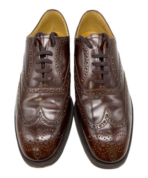 Burberry's（バーバリーズ）Burberry's (バーバリーズ) ウィングチップシューズ ブラウン サイズ:4の古着・服飾アイテム