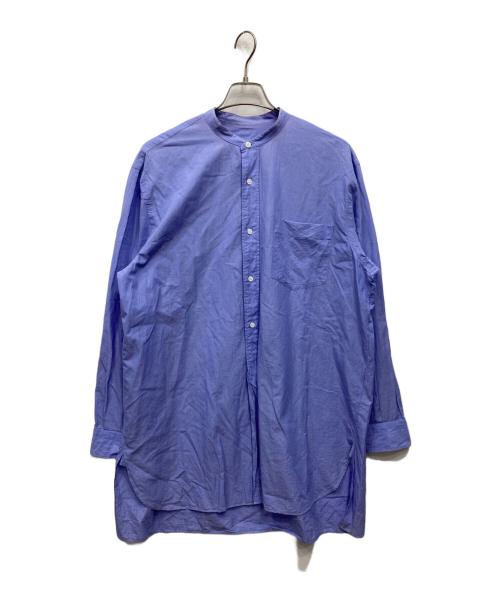 COMOLI（コモリ）COMOLI (コモリ) バンドカラーシャツ ブルー サイズ:3の古着・服飾アイテム