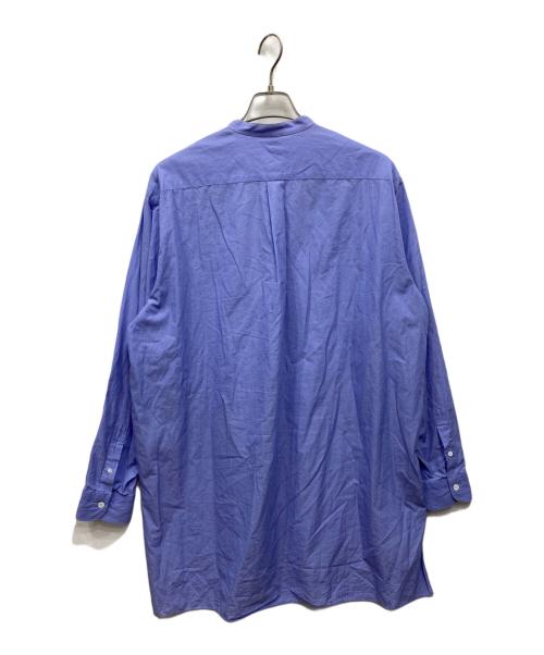 COMOLI（コモリ）COMOLI (コモリ) バンドカラーシャツ ブルー サイズ:3の古着・服飾アイテム