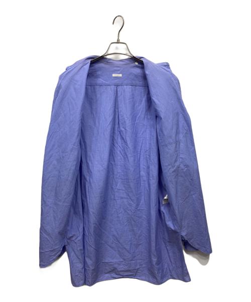 COMOLI（コモリ）COMOLI (コモリ) バンドカラーシャツ ブルー サイズ:3の古着・服飾アイテム