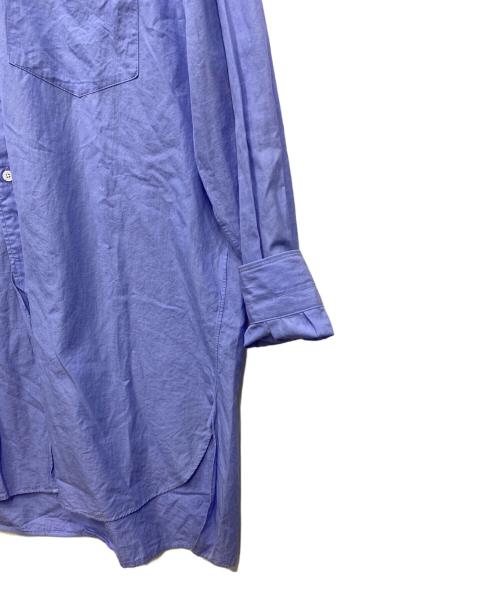 COMOLI（コモリ）COMOLI (コモリ) バンドカラーシャツ ブルー サイズ:3の古着・服飾アイテム