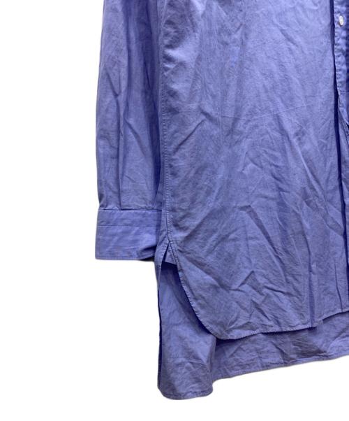 COMOLI（コモリ）COMOLI (コモリ) バンドカラーシャツ ブルー サイズ:3の古着・服飾アイテム