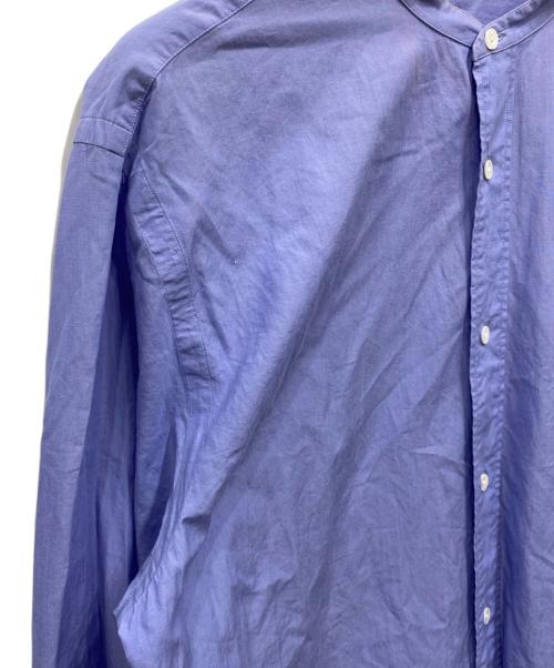 COMOLI（コモリ）COMOLI (コモリ) バンドカラーシャツ ブルー サイズ:3の古着・服飾アイテム