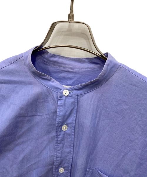 COMOLI（コモリ）COMOLI (コモリ) バンドカラーシャツ ブルー サイズ:3の古着・服飾アイテム