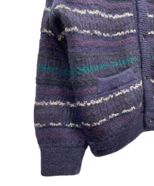 stein（シュタイン）stein (シュタイン) SILK MOHAIR FAIR ISLE KNIT CARDIGAN ネイビー サイズ:Mの古着・服飾アイテム