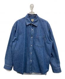 gold（ゴールド）の古着「10oz. DENIM BIG SHIRT デニムビッグシャツ」｜インディゴ
