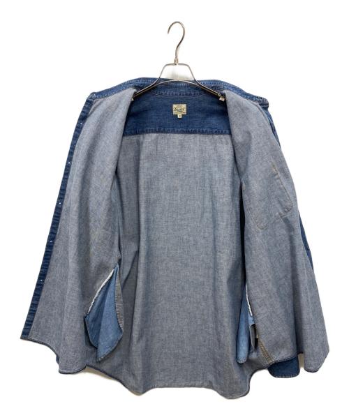 gold（ゴールド）gold (ゴールド) 10oz. DENIM BIG SHIRT デニムビッグシャツ インディゴ サイズ:Mの古着・服飾アイテム