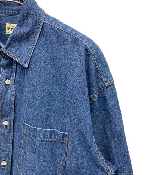 gold（ゴールド）gold (ゴールド) 10oz. DENIM BIG SHIRT デニムビッグシャツ インディゴ サイズ:Mの古着・服飾アイテム
