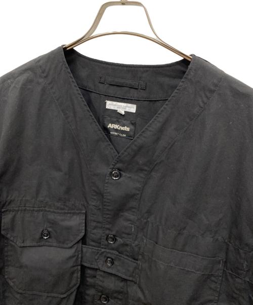 Engineered Garments（エンジニアド ガーメンツ）Engineered Garments (エンジニアド ガーメンツ) ARKnets (アークネッツ) 別注 Military cardigan ブラック サイズ:Lの古着・服飾アイテム