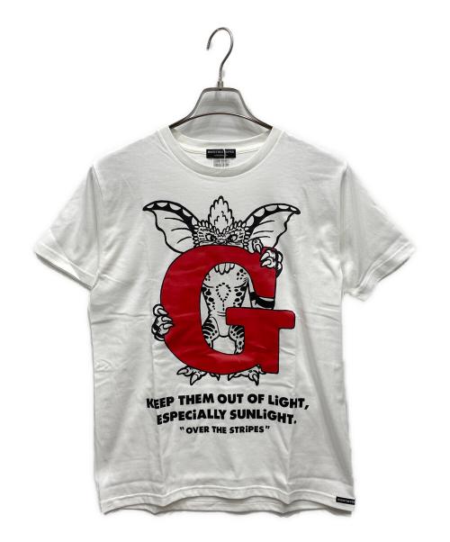 グレムリン（グレムリン）グレムリン (グレムリン) OVER THE STRIPES (オーバーザストライプス) プリントTシャツ ホワイト サイズ:Mの古着・服飾アイテム