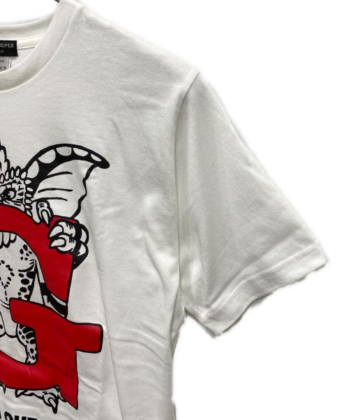 グレムリン（グレムリン）グレムリン (グレムリン) OVER THE STRIPES (オーバーザストライプス) プリントTシャツ ホワイト サイズ:Mの古着・服飾アイテム