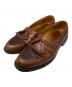 Allen Edmonds（アレン エドモンズ）の古着「タッセルローファー 編み込みレザー シューズ」｜ブラウン