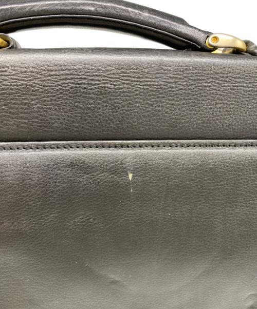 BALENCIAGA（バレンシアガ）BALENCIAGA (バレンシアガ) BBロゴ レザー ブリーフケース ブラックの古着・服飾アイテム