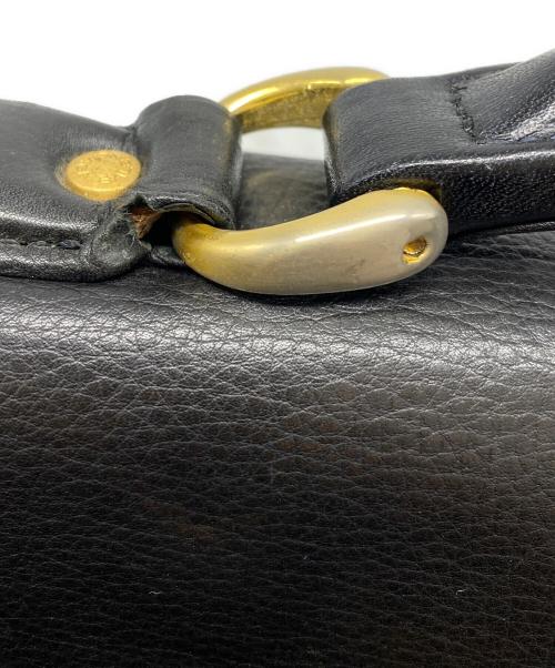 BALENCIAGA（バレンシアガ）BALENCIAGA (バレンシアガ) BBロゴ レザー ブリーフケース ブラックの古着・服飾アイテム
