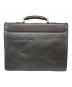 BALENCIAGA (バレンシアガ) BBロゴ レザー ブリーフケース ブラック：12000円
