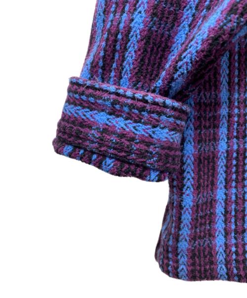 SUPREME（シュプリーム）SUPREME (シュプリーム) 22FW Heavy Flannel Shirt ブルー×パープル サイズ:XLの古着・服飾アイテム