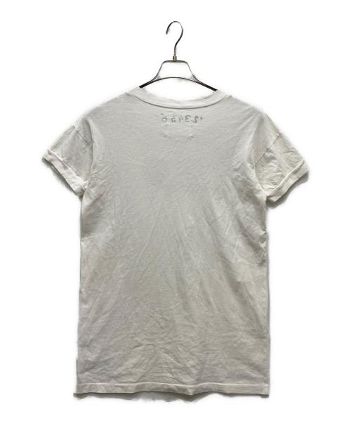Maison Margiela（メゾンマルジェラ）Maison Margiela (メゾンマルジェラ) エイズTシャツ ホワイト サイズ:44の古着・服飾アイテム