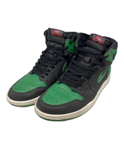 NIKE（ナイキ）NIKE (ナイキ) AIR JORDAN 1 RETRO HIGH OG ブラック×グリーン サイズ:28㎝の古着・服飾アイテム