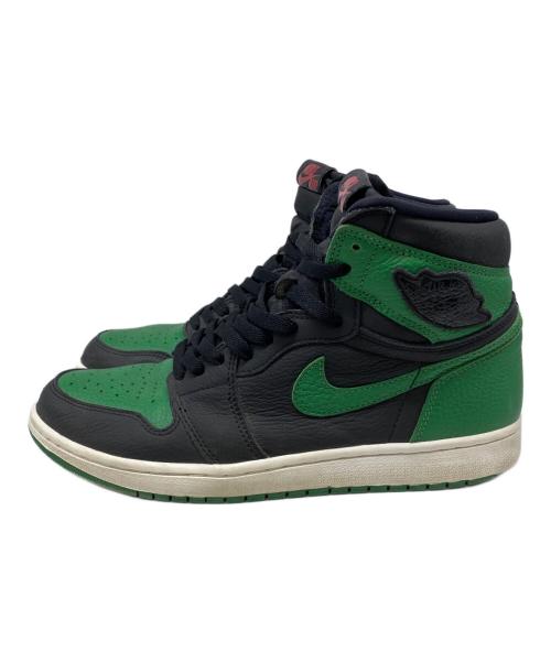 NIKE（ナイキ）NIKE (ナイキ) AIR JORDAN 1 RETRO HIGH OG ブラック×グリーン サイズ:28㎝の古着・服飾アイテム