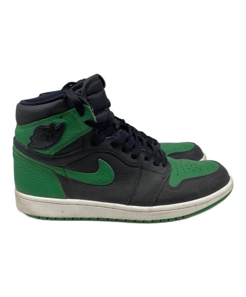 NIKE（ナイキ）NIKE (ナイキ) AIR JORDAN 1 RETRO HIGH OG ブラック×グリーン サイズ:28㎝の古着・服飾アイテム