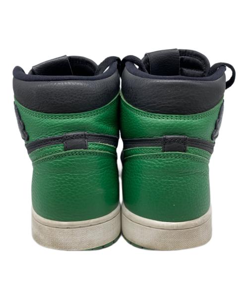 NIKE（ナイキ）NIKE (ナイキ) AIR JORDAN 1 RETRO HIGH OG ブラック×グリーン サイズ:28㎝の古着・服飾アイテム